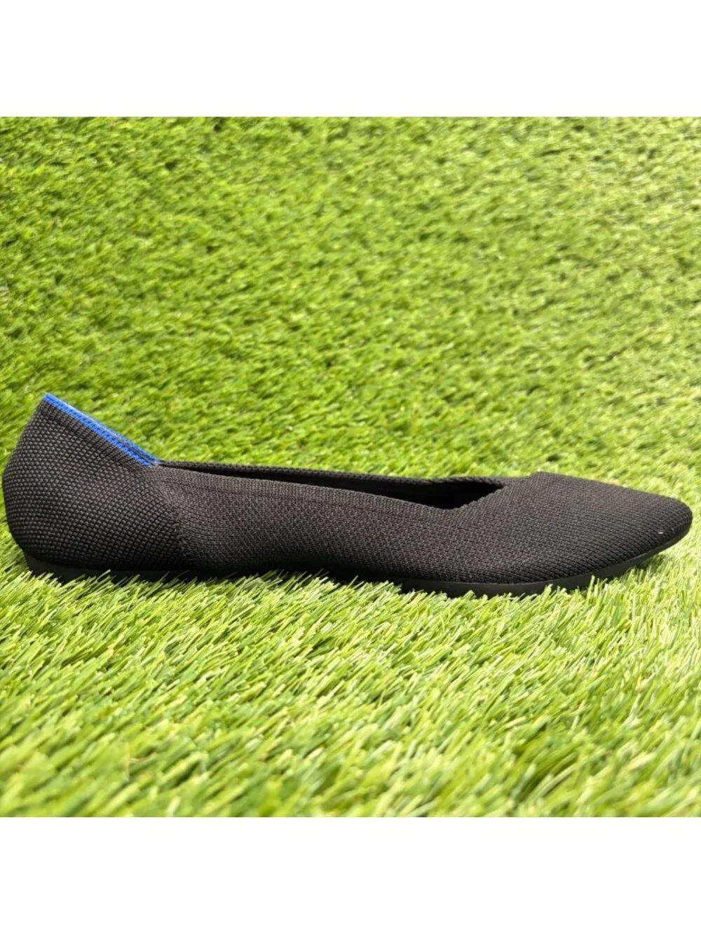 Rothy's The Point Womens Size 8 Black Casual Classic Slip On Ballet Flats Shoes